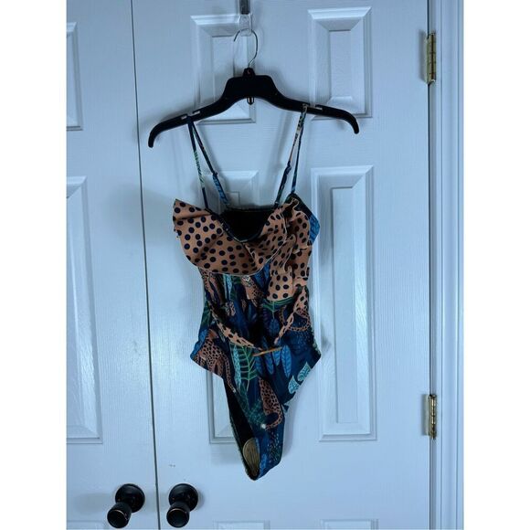New Womens Safari Style Swim Suit Size M - Picture 1 of 4